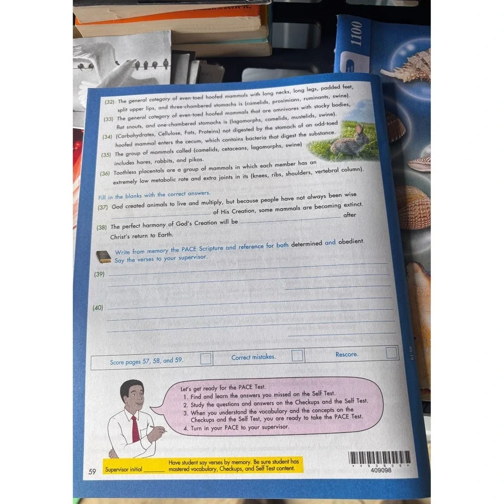 ACE Science 1098  homeschooling workbook